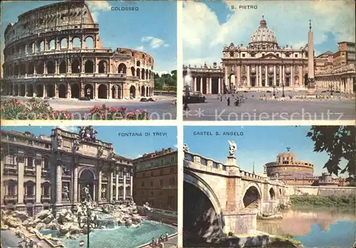 Rom Roma Colosseo S. Pietro Castel S. Angelo Fontana Di Trevi /  /Rom