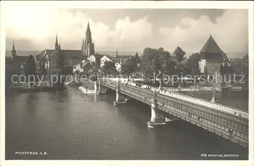 Konstanz Bodensee Bruecke Kat. Konstanz