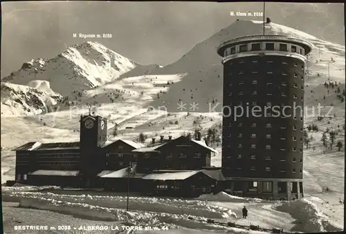 Sestriere Albergo La Torre Berghotel Wintersportplatz Kat. Italien