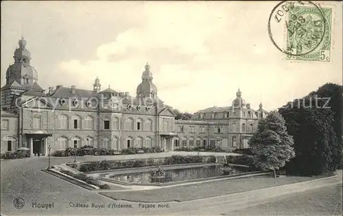 Houyet Namur Chateau Royal d Ardenne Facade nord Stempel auf AK Kat. 