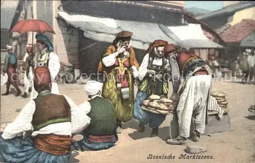 Bosnien Herzegowina Bosnische Marktscene Kat. Bosnien Herzegowina