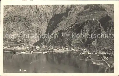 Kotor Montenegro Bucht Hafen Fliegeraufnahme / Montenegro /