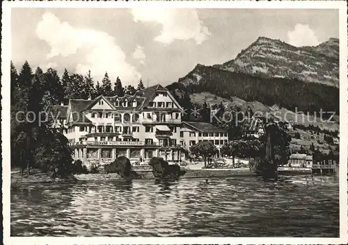 Vierwaldstaettersee SZ Hotel Hertenstein  Kat. Brunnen