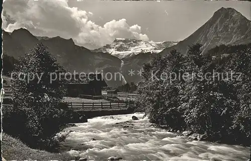 Adelboden Im Boden mit Wildstrubel Eiger Engstligen Kat. Adelboden