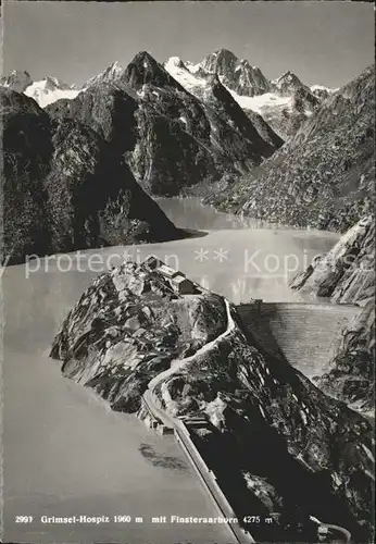 Grimselsee BE Grimsel Hospiz mit Finsteraarhorn Kat. Guttannen