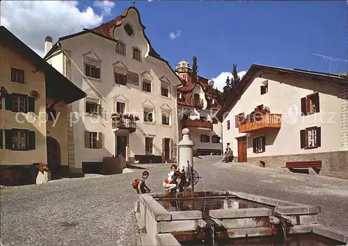 Bad Scuol Buegl Grond Brunnen Kinder Kat. Scuol