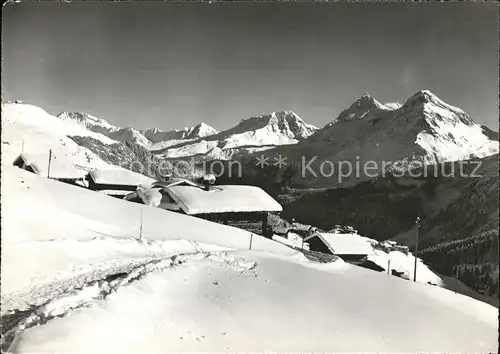 Arosa GR Innerarosa Furkahoerner Weissfluh Kat. Arosa