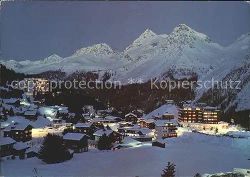 Inner Arosa Abenddaemmerung / Innerarosa /Bz. Plessur