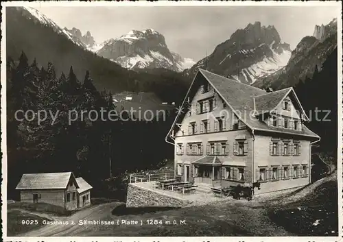 Saemtisersee Gasthaus Saemtissee Platte / Appenzeller Alpen /Rg. Saentis