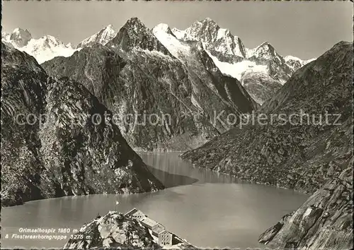 Grimsel Pass Hospiz mit Finsteraarhorn / Grimsel /Rg. Innertkirchen