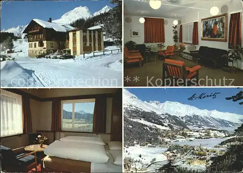 St Moritz GR Hotel Nolda Zimmer Panorama Kat. St Moritz
