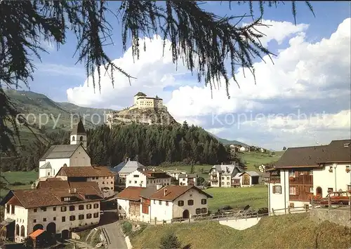 Fontana GR mit Schloss Tarasp / Tarasp /Bz. Inn