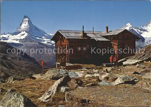 Matterhorn VS Fluhalp Touristenhaus Dt.Blanche Kat. Matterhorn