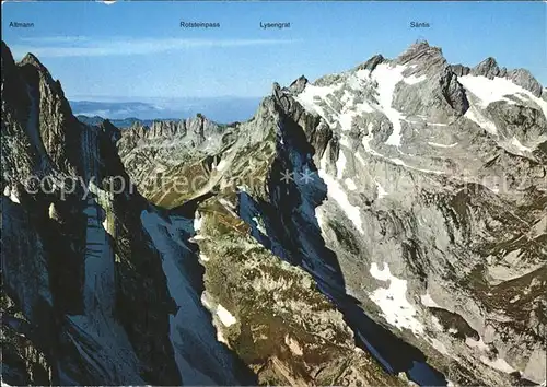 Saentis AR Rotsteinpass Lysengrat  Kat. Saentis