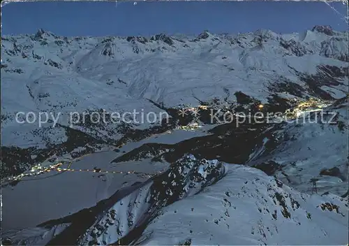 St Moritz GR Blick vom Piz Corvatsch auf Silvaplanersee Kat. St Moritz