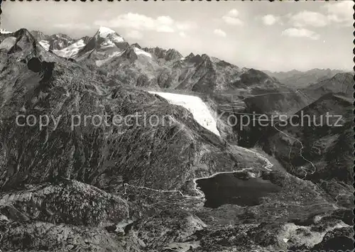 Grimsel Pass mit Totensee Grimsel und Furkastrasse Rhonegletscher Galenstock / Grimsel /Rg. Innertkirchen