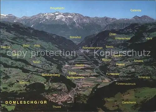 Domleschg GR Panoramakarte /  /