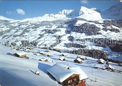 Adelboden Ausserschwand Uebungsgelaende Kinderskischule Bonderspitz Kat. Adelboden