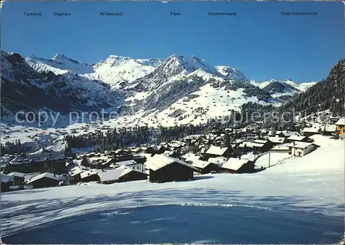 Adelboden Tierhoernlli Steghorn Wildstrubel Fitzer Ammertenspitz  Kat. Adelboden