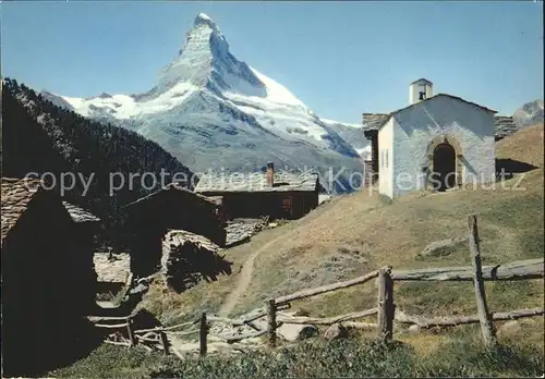 Zermatt VS Findelen mit Matterhorn Kat. Zermatt