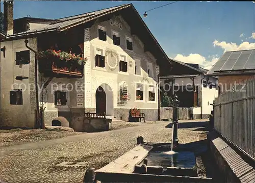 Scuol Tarasp Vulpera Engadinerhaus Brunnen / Scuol /Bz. Inn