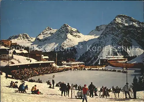 Inner Arosa Eisbahn Alpenblick / Innerarosa /Bz. Plessur