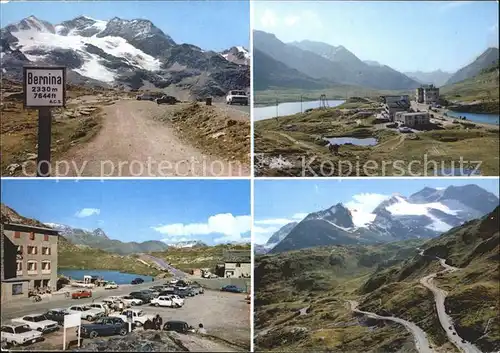 Berninapass Piz Cambrena Lago della Crocetta Lago Bianco Cambrena Gletscher Kat. 