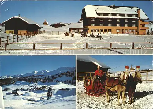 Stoos SZ Fitnesszentrum mit Haflinger Reitbetrieb Schlittenfahrt Kat. Stoos