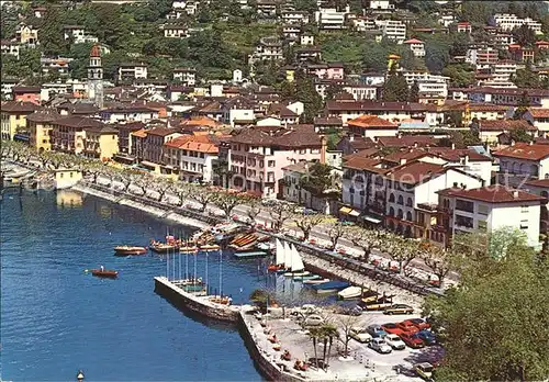 Ascona TI Fliegeraufnahme / Ascona /Bz. Locarno