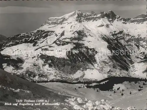 Truebsee OW mit Engelberg und Wallenstoecke Kat. Engelberg