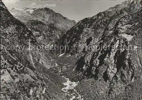 Val Bavona Fliegeraufnahme Kat. Lugano