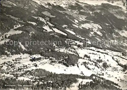 Montana Vermala Fliegeraufnahme Kat. Randogne