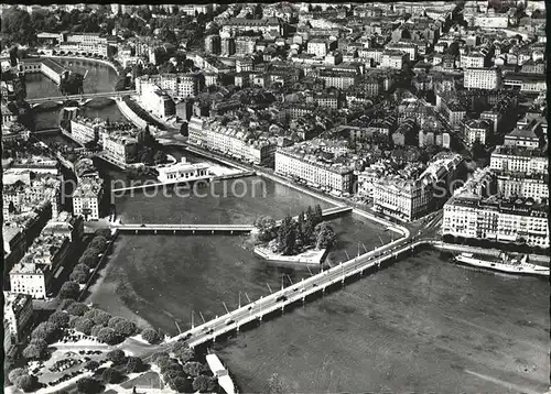 Geneve GE Rousseau et les ponts Kat. Geneve