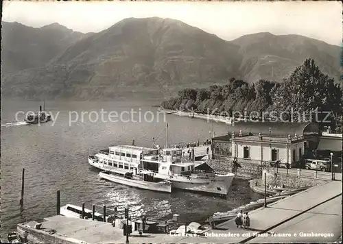 Locarno TI Debarcadero Monti Tamaro Gambarogno Kat. Locarno