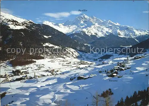 Oberhalbstein mit Cunter Riom Parsonz Savognin Tinizong und Piz d Err Kat. Tiefencastel