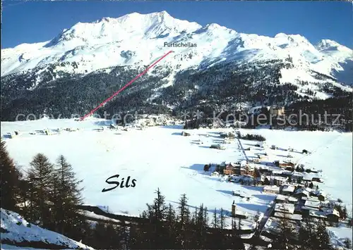 Sils Engadin Graubuenden Panorama Kat. 