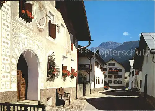 Bad Scuol Dorfgasse Kat. Scuol