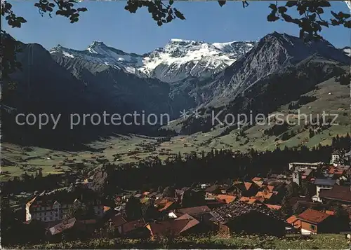 Adelboden mit Steghorn Wildstrubel Fitzer Kat. Adelboden