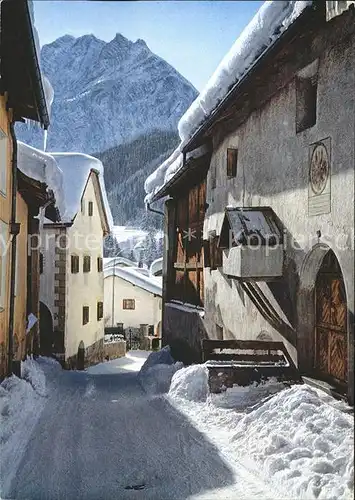 Bad Scuol Engadiner Haus Backofen Kat. Scuol