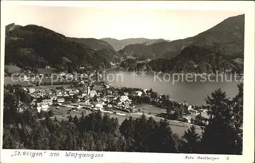 St Gilgen Salzkammergut Ortsansicht Kat. St Gilgen Wolfgangsee