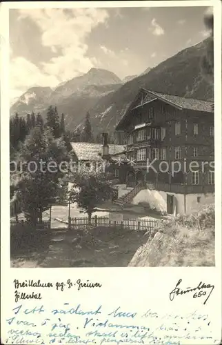 Breitlahner Zillertal  Kat. Oesterreich