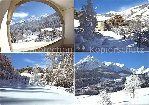 Scuol Tarasp Vulpera Teilansichten Winteridylle / Scuol /Bz. Inn