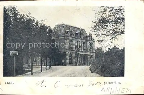 Velp Arnhem Sanatorium Kat. Niederlande