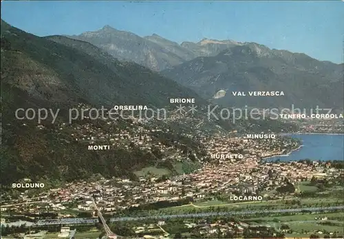 Locarno TI mit Lago Muralto Minusio Briona Kat. Locarno