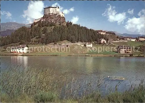 Scuol Tarasp Vulpera Schloss Tarasp mit See / Scuol /Bz. Inn