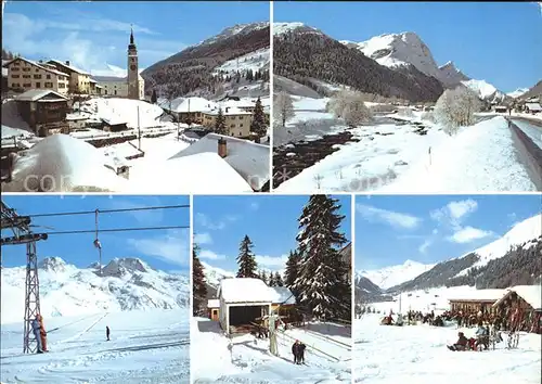 Spluegen GR Skigebiet Lift im Rheinwald Kat. Spluegen