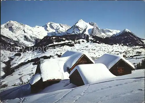 Obertoggenburg mit Stoss Saentis Schafberg Kat. Wildhaus