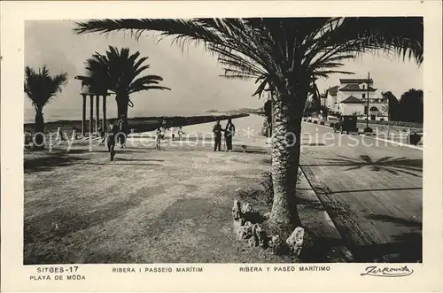 Sitges Playa de Moda Ribera y Paseo Maritimo Kat. Spanien