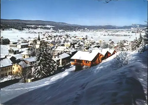 Le Chenit Vallee de Joux vue du Brassus  Kat. Le Chenit