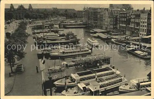 Amsterdam Niederlande Reederij Plas Haven Ausflugsboot Rundfahrten Kat. Amsterdam